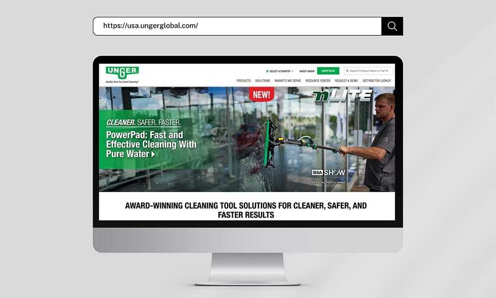 Unger website mockup featured image
